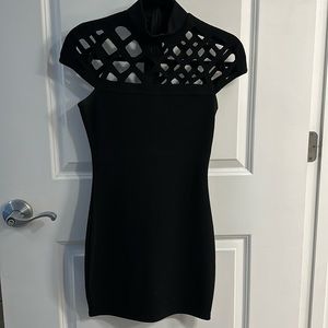 Bianca - Caged High Neck Mini Dress - image 1